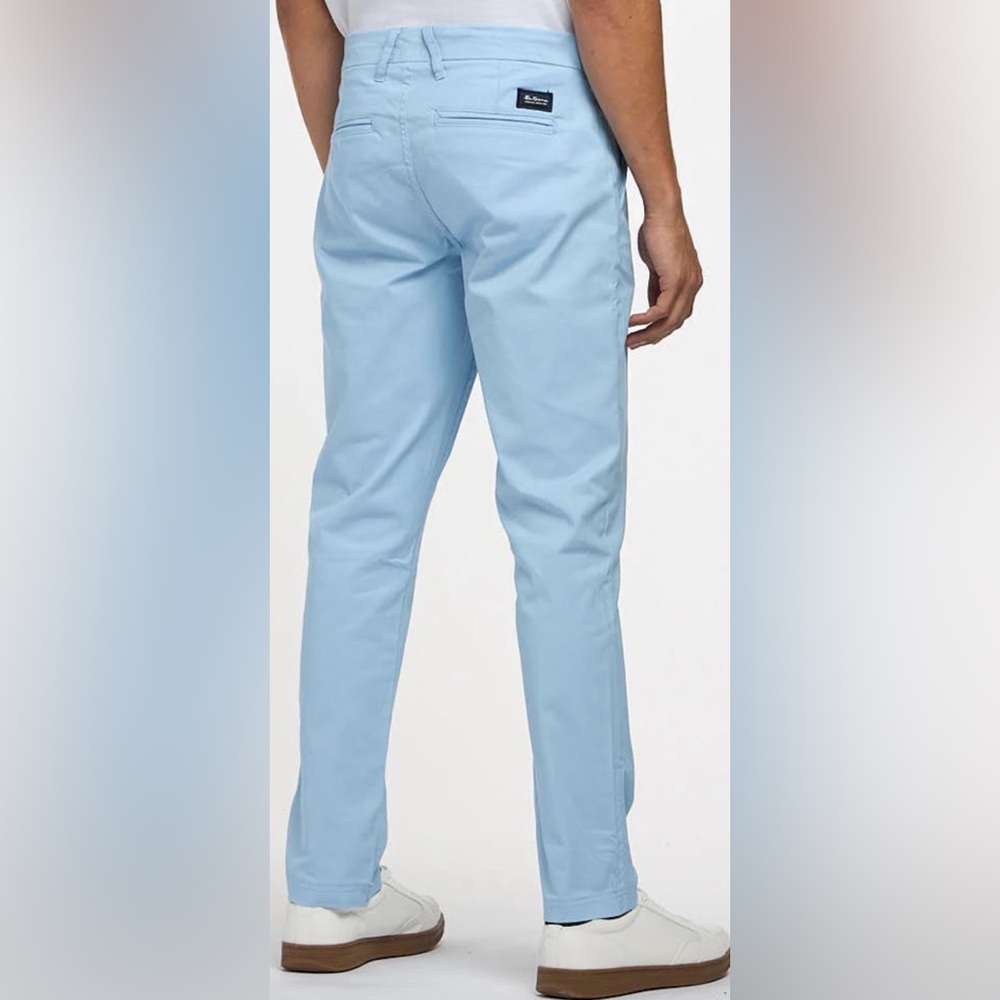 NWT Ben Sherman Straight Fit Cerulean Blue Chinos Men’s 33x32